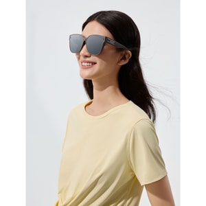 蕉下方形大框折叠近视套镜(高桩头)FD496-SV319+巧棕色镜框+镜面棕色镜片-F(均码)