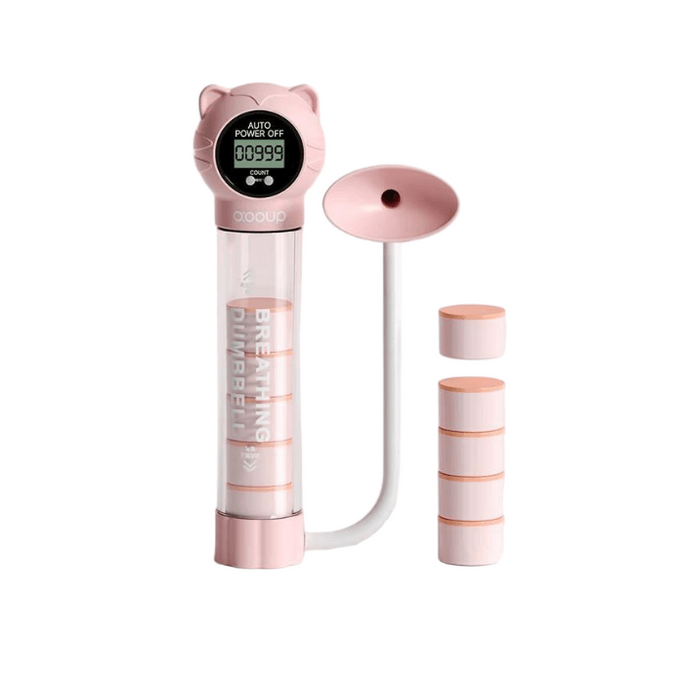  中欧 可计数呼吸哑铃 腹式呼吸吹气训练器 锻炼肺活量 腹肌马甲线盆底肌神器