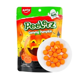 Halloween Pumpkin Peelerz Gummy Candy,Orange Flavor, 6 oz【Halloween Candy Trick or Treat】