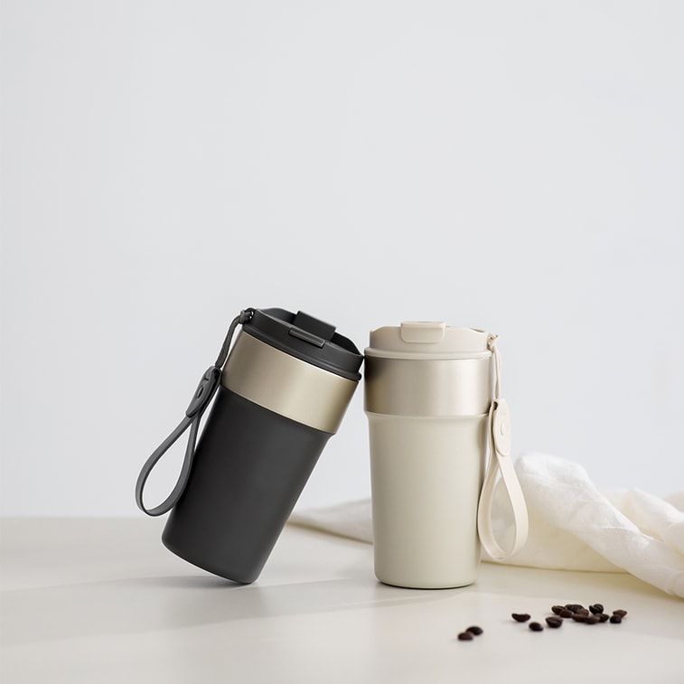 316 Stainless Steel Vacuum Insulated Tumbler, 500ml Leakproof Travel Coffee Cup with Straw 4