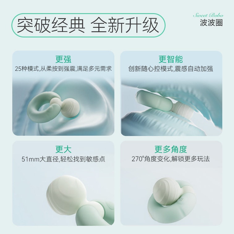 OSUGA™ SWEET BOBO O-Shaped Wand Massager, Wand Vibrator, Vibrating Wand, Clitoral Stimulator,  Sex Toy for Women 4