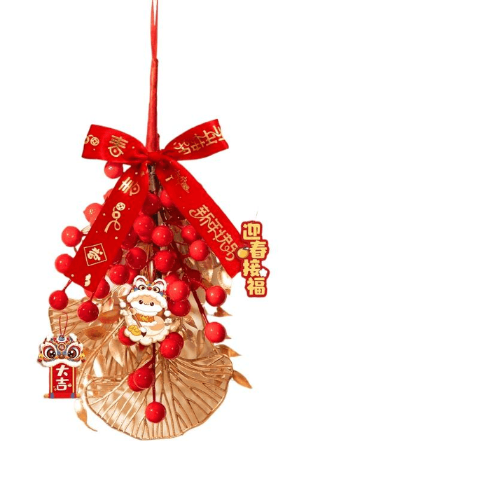 2025 New Year Of New Year Decorations New Year Goods Lucky Character Pendant Happy New Year * 1 Piece
