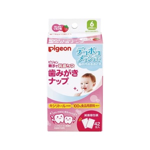 PIGEON Tooth Cleaning Wipes (Strawberry Flavor) 42 pcs