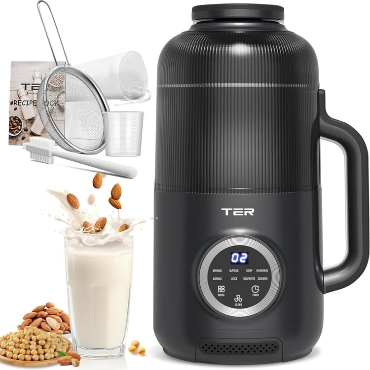 8-in-1 Nut Milk Maker 40oz Blender (Black) 1 unit - Yami