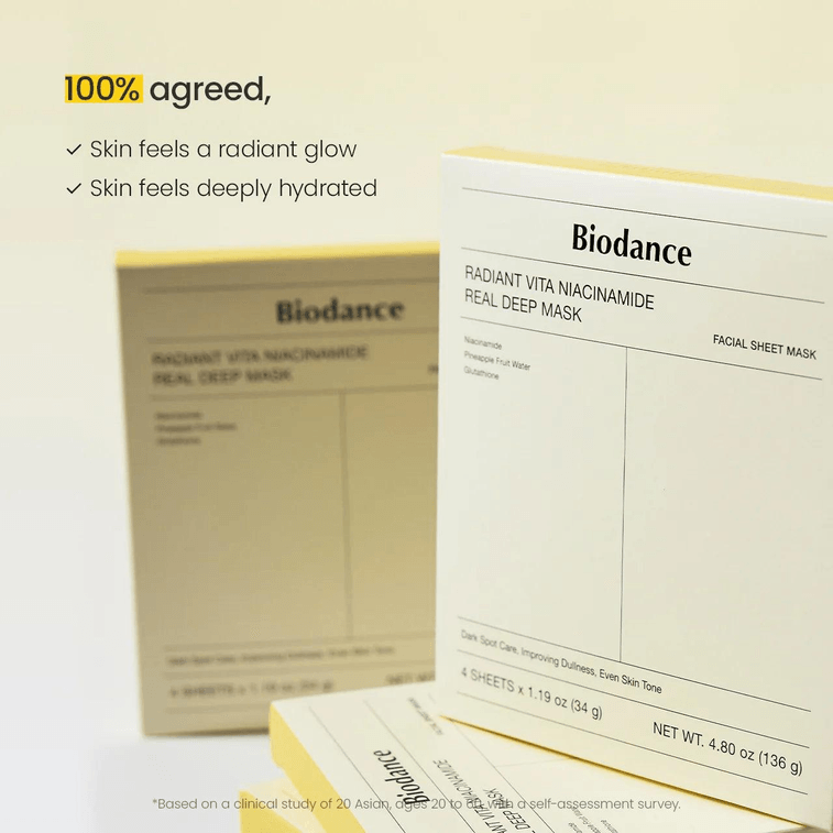 Radiant Vita Niacinamide Real Deep Mask 4 Sheets 8