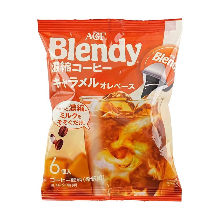 味の素AGF カプセルコーヒー キャラメルラテ 6p 3.8 oz - Yami