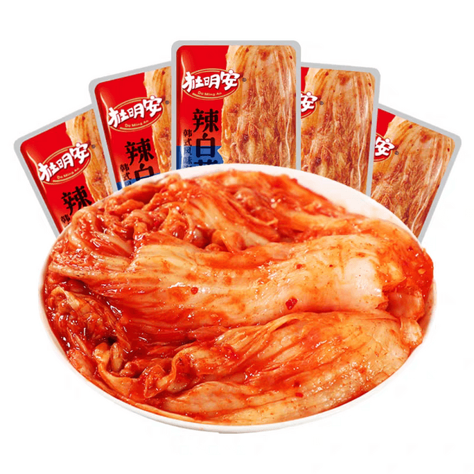 두명안 한국식 매운 김치 (소형 포장, 15g x 5팩)