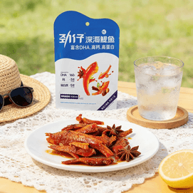劲仔 深海鳀鱼 小鱼干 秘制卤香味 58g【富含DHA高钙高蛋白】