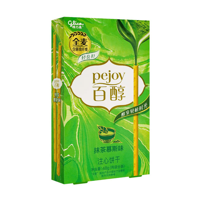Matcha Mousse Pejoy Cookie Sticks - Pocky's Friend, 1.69oz