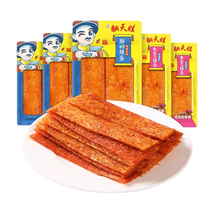 [중국발 다이렉트 메일] Fantianwa New Spicy Sticks 손으로 찢은 매운 스틱 및 매운 슬라이스 My Spicy Sticks 99g/pack