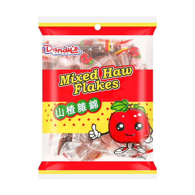 Mixed Haw Flake Snacks - Candied Fruit Snacks, 13.4oz