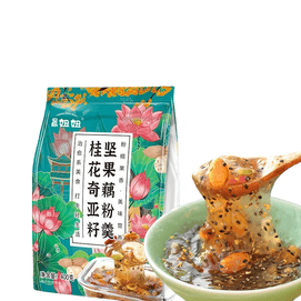 晨妞妞 桂花奇亞籽堅果藕粉羹袋裝400g*1袋【沖飲即食速食營養代餐】