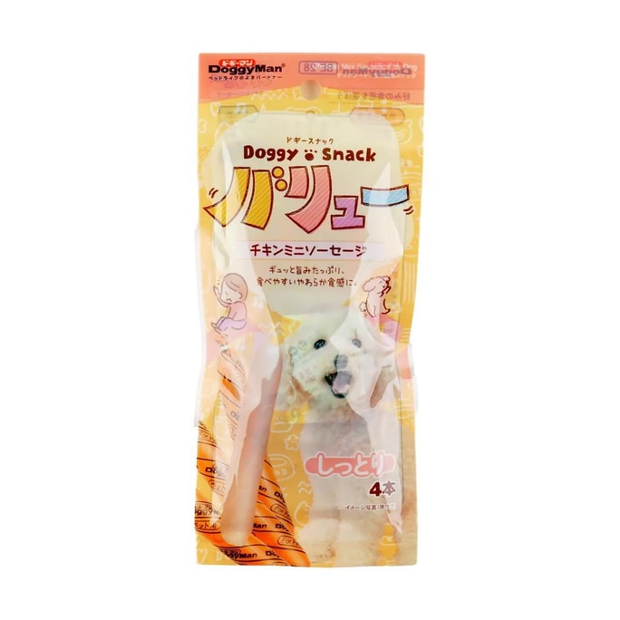 日本DOGGYMAN多格漫 狗狗零食雞肉迷你香腸 訓練獎勵狗狗零食 100g