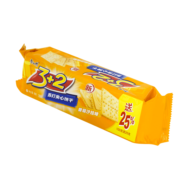 康师傅 3+2苏打夹心饼干 番茄沙拉味 125g【童年经典】 11
