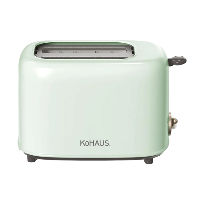 韓國KUHAUS 復古兩片式烤麵包機 多檔控溫 自動彈起 家用早餐機 薄荷綠