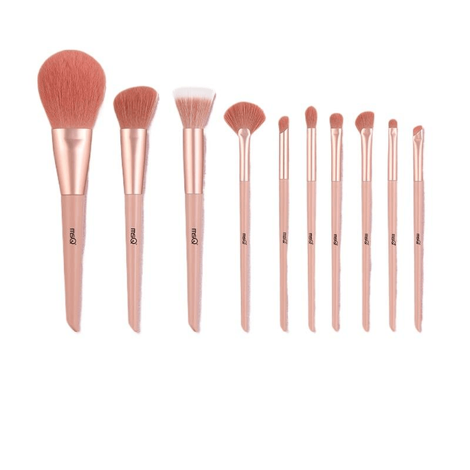 Meisikou 10 Cherry Blossom Makeup Brush Set For Beginners, A Full Set Of Brushes, Eyebrow Brush * 1