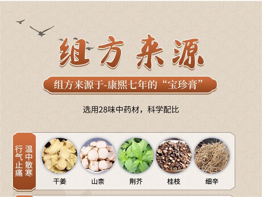 【中國直郵】 餘良卿號 活血止痛膏 止疼膏藥貼止疼貼膏舒筋膏貼通絡卿止通膏10貼/盒