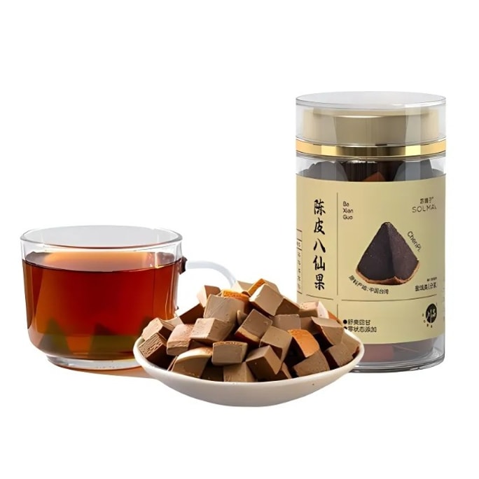 Chenpi BAXIAN Fruit 150g/Can – Supports Throat Health, Herbal Food & Medicine Formula