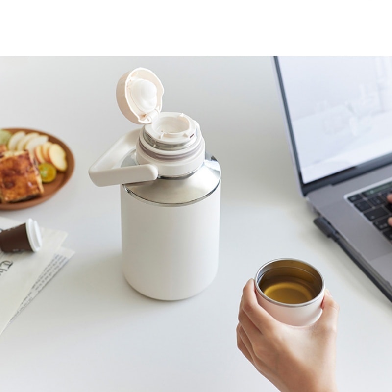 Thermos 980ml Large Capacity Water Cup 316 Stainless Steel Water Bottle One-Piece Design