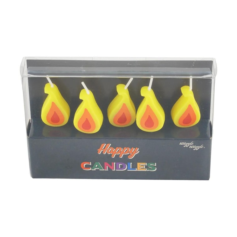 Birthday Candles Party Cake Candles Flame, 6-Pack, 4.72 inches 6