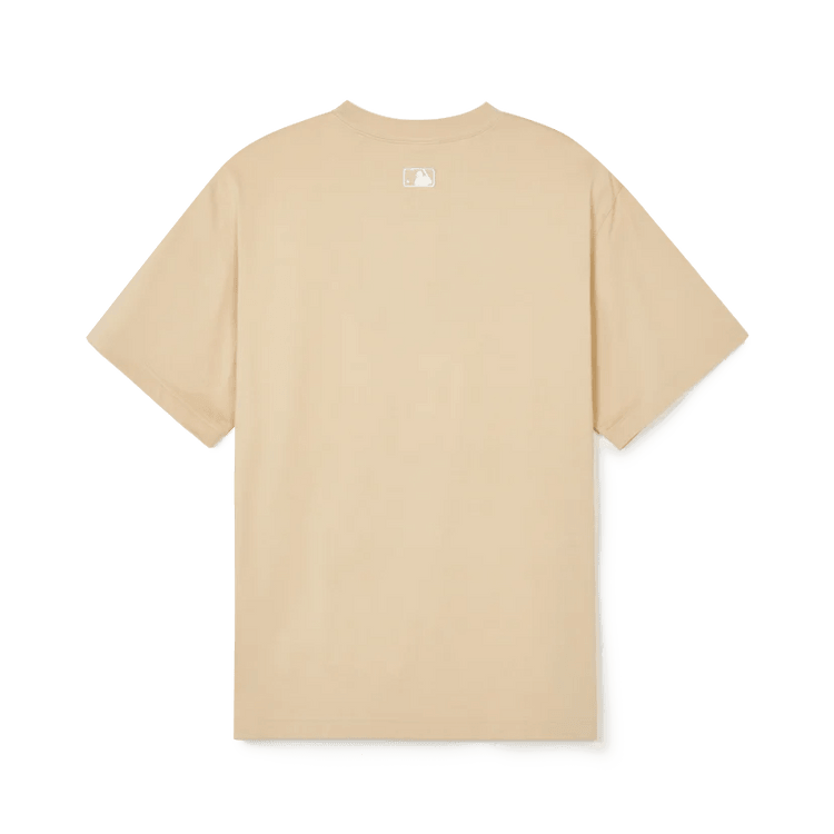 新品⭐韓国限定⭐MLB Korea⭐Tシャツ Mサイズ モノグラム ベージュ 韩国MLB Korea Unisex心形小标牌宽松短袖T恤S - 亚米