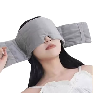 Total Blackout Special Eye Mask for Naps & Deep Sleep, Comfortable & Breathable, Elegant Gray F 1Piece