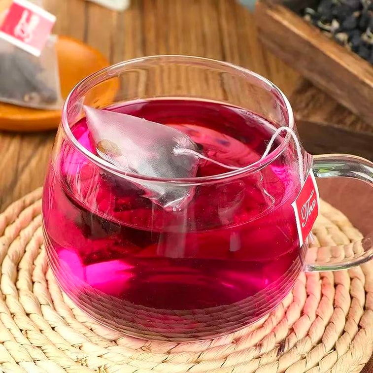 난징 통런탕 블랙 구기자, 뽕나무, 장미차 - 저녁 건강 보조제 [새로운 유통기한] 뽕나무와 구기자 건강차 5g*24티백 [안토시아닌의 왕, 건강한 피부를 위한 차, 사무실 속 뷰티 살롱, 밤샘하기 쉬운 분들을 위한 영양 차] 건강차, 간식과 함께 즐기기 3