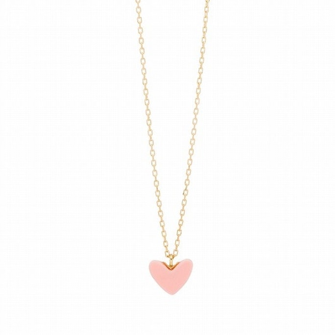 [Direct Mail From Japan] AHKAH Official Red Heart Series Thiran Heart Pink Necklace