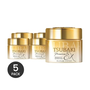 Masque capillaire réparateur Premium TSUBAKI, 6,35 oz*5 Prix @Cosme