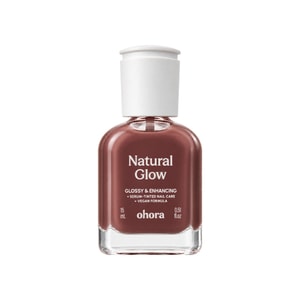 Natural Glow Milk Syrup Nail Strengthener, Ganache Rose Brown, Tinted Nail Care Polish With Wheat Protein & Peptides, Glossy Buildable Color, No UV Lamp Needed, 15ml/0.51 Fl.oz.
