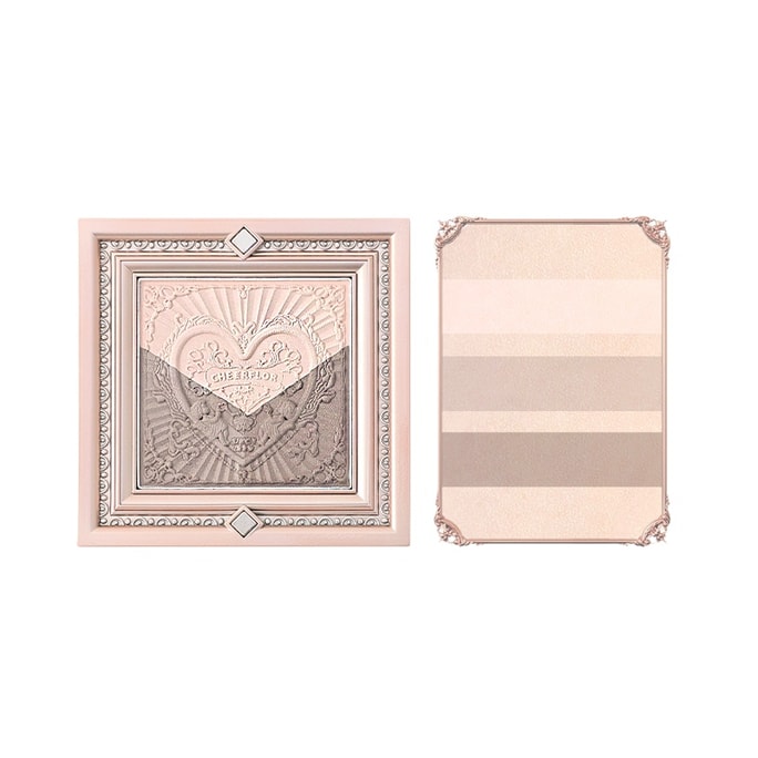 Little Angel Frame Shimmer Series Authentic 3-in-1 Contour Highlight Palette #CFR958 Snow Shadow 7g