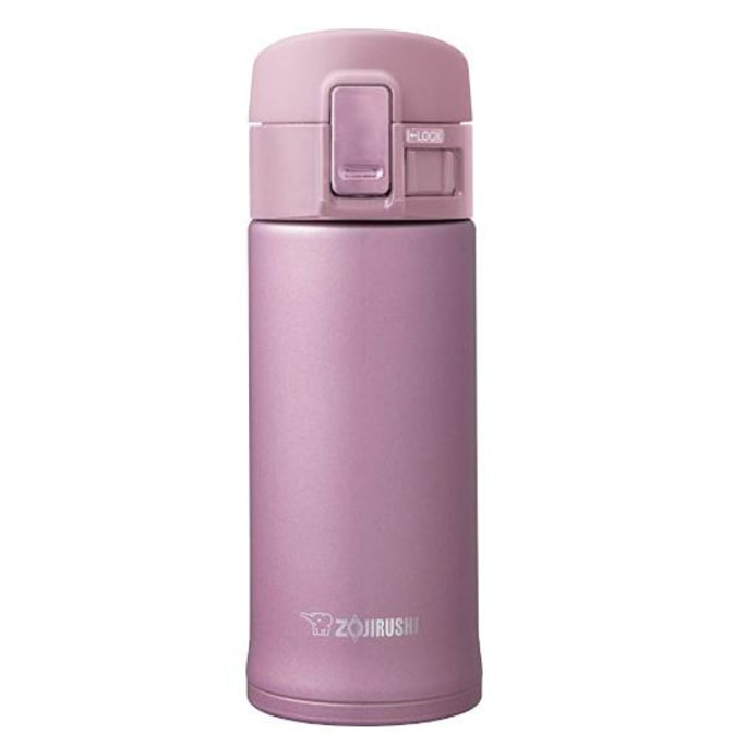 日本ZOJIRUSHI象印 不锈钢真空保冷保温 魔法瓶 #紫粉色 360ml SM-KHE36PT