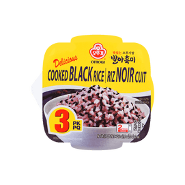 Delicious Cooked Black Rice, 7.41 oz*3