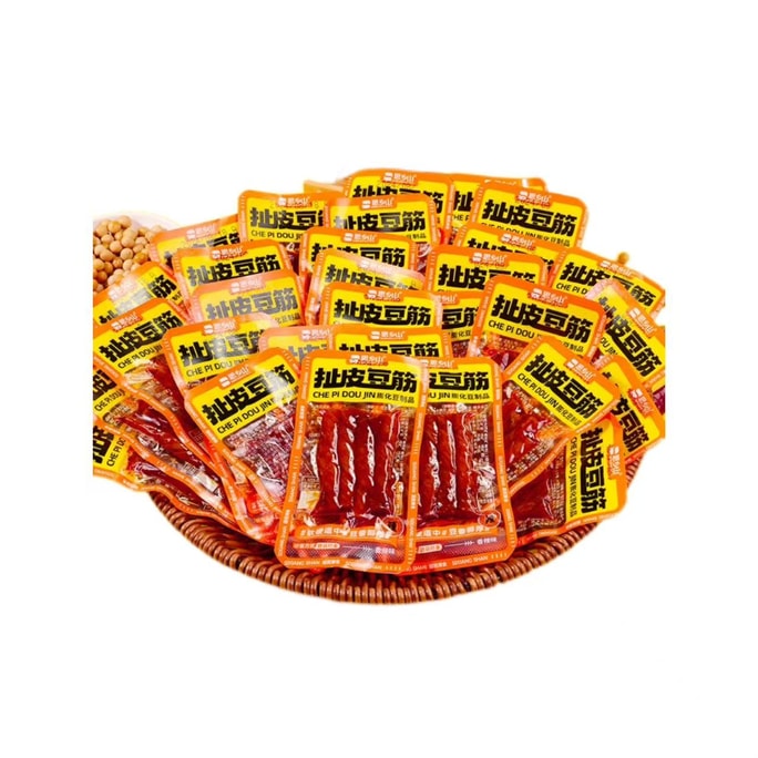 Xiang Xiang Mountain Tugging Bean Curd Spicy Bean Rolls Individual Small Pack Snacks Spicy Strips 8 Bags * 12g