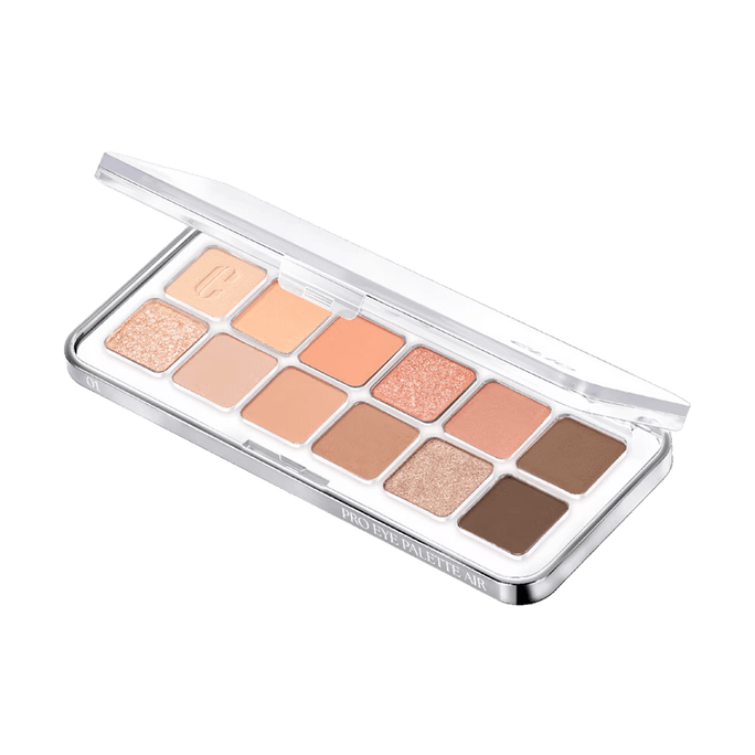 12-Color Eyeshadow Palette, Matte and Shimmer, Long-lasting, No Smudging #01 Coral Studio