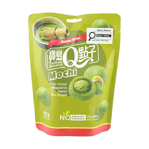 모찌 - 말차맛 6.35 oz【부드럽고 쫄깃함】【진한 말차 향】