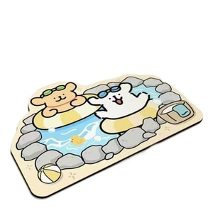 Line Dog Bathroom Mat Toilet Non-slip Diatom Mud Strong Water Absorption - Bath Time 40*60cm 1Pc