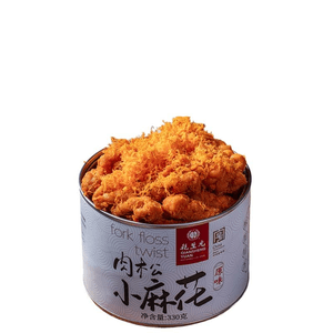 [중국에서 온 다이렉트 메일] Qianshengyuan Pork Floss Twist Suzhou Speciality 유서 깊은 전통 레저 스낵 스낵 가방 스낵 330g*1 캔