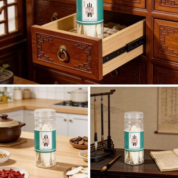 Plantes médicinales chinoises Yam Dioscorea Yam en tranches 110g/bouteille [Renforce la rate et l'estomac, favorise les fluides corporels et les poumons, sans soufre ni blanchiment] Thé de santé pour trempage Thé de renforcement de la rate Thé de renforcement de l'estomac Bouillie de renforcement de l'estomac Soupe tonique à cuire avec des os de porc et du poulet Ingrédients pour la soupe tonique de bureau 4