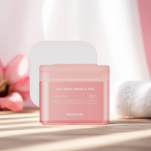 韩国MEDIHEAL美迪惠尔 胶原蛋白弹力棉片 湿敷/擦拭棉片 弹润紧致 滋养嫩滑 100片/盒