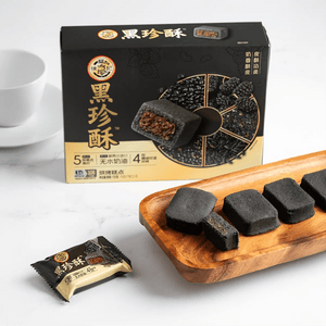 徐福记 黑珍酥 五黑食材中式糕点 6枚入 150g【皮酥馅柔 浓郁醇香】【下午茶点心】