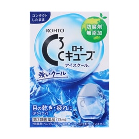 ROHTO C3 Eye Drops Contact Lenses 13ml Mild Moisturizing Coolness 7 Packaging is random