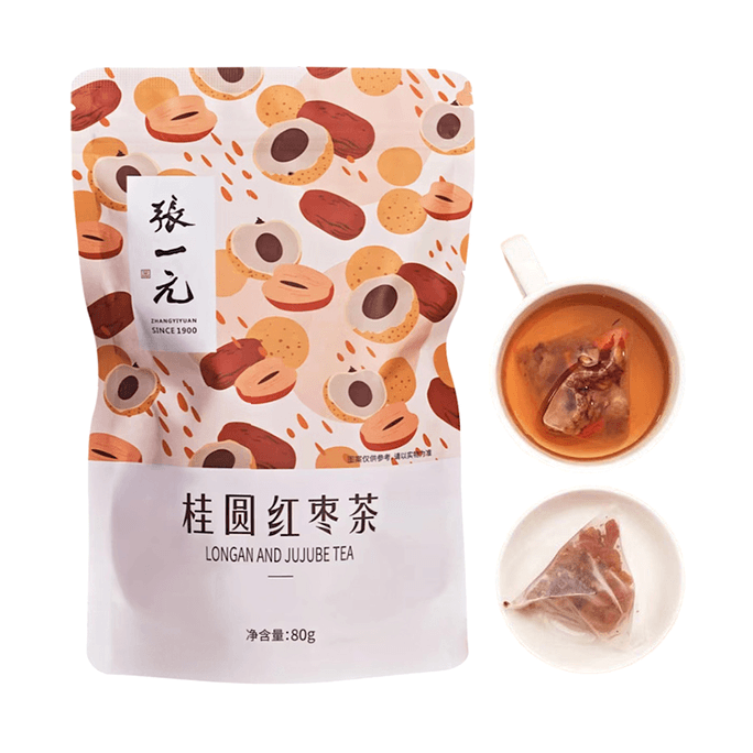 Zhang Yi Yuan Longan Jujube Tea 80g (10 pcs)