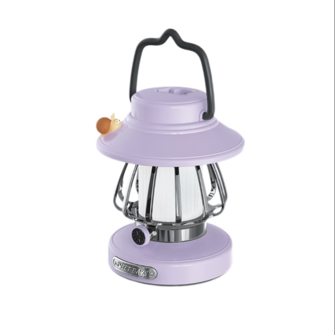 Retro Campsite Night Light Outdoor Portable Campsite Ambient Lighting-Purple 1Pc