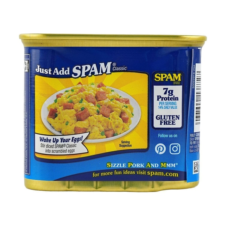 Korean Spicy Shin Ramen, 4 Pack* 4.2 oz+Classic Lunch Meat,Pork Ham 12 oz【2 Combo Packs】 8