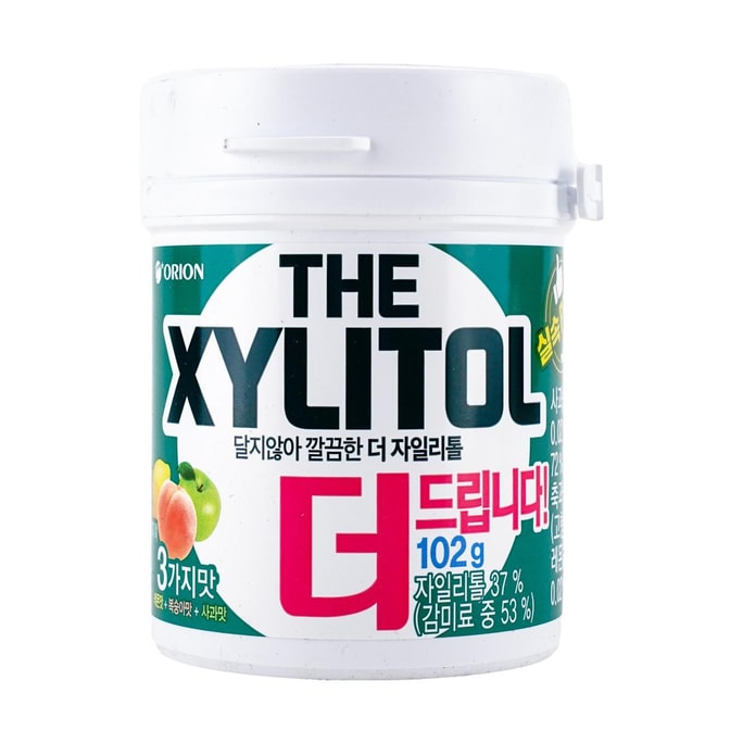 The Xylitol Gum - 3 Fruity Flavors, 3.59oz