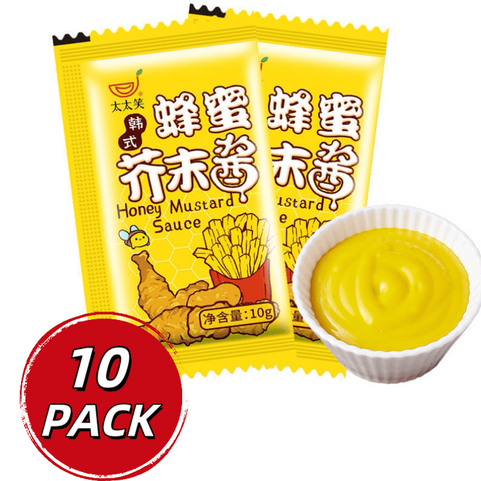 Honey Mustard Sauce Korean Fried Chicken Dipping Sauce 10g * 10bags