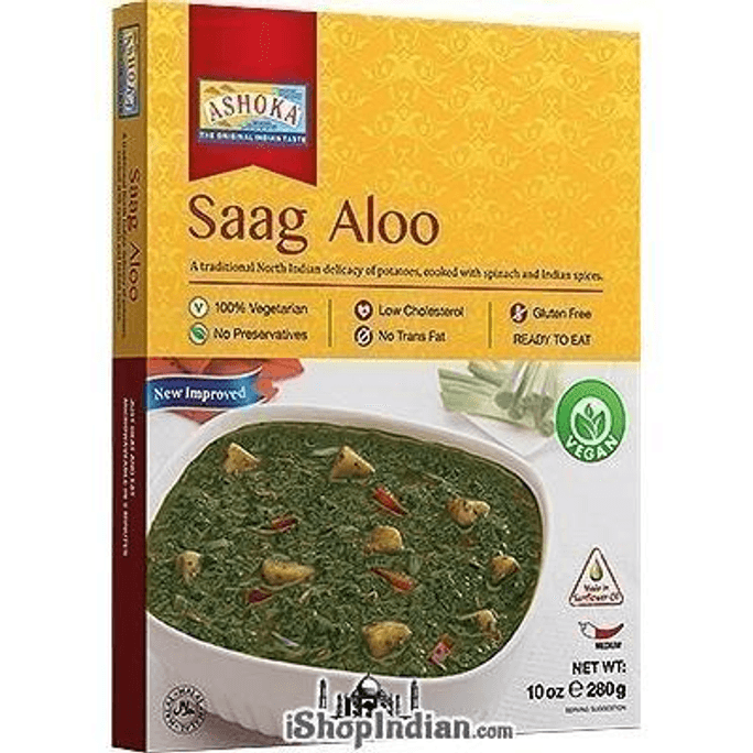Saag Aloo (Ready-to-Eat), 10 oz box