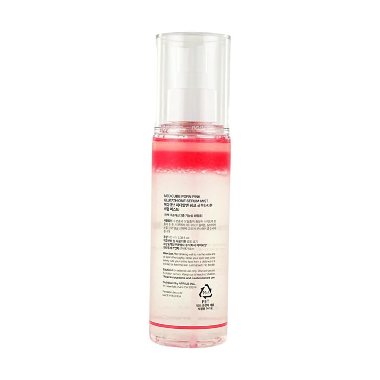 Medicube PDRN Pink Glutathione Serum Mist, 3.38 fl oz