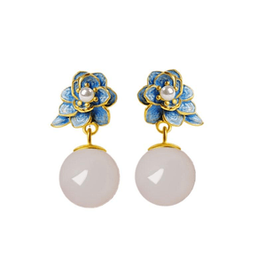 New Jadeite Earrings Have Been Introduced To The Palace 21mm*9mm 1 Piece.